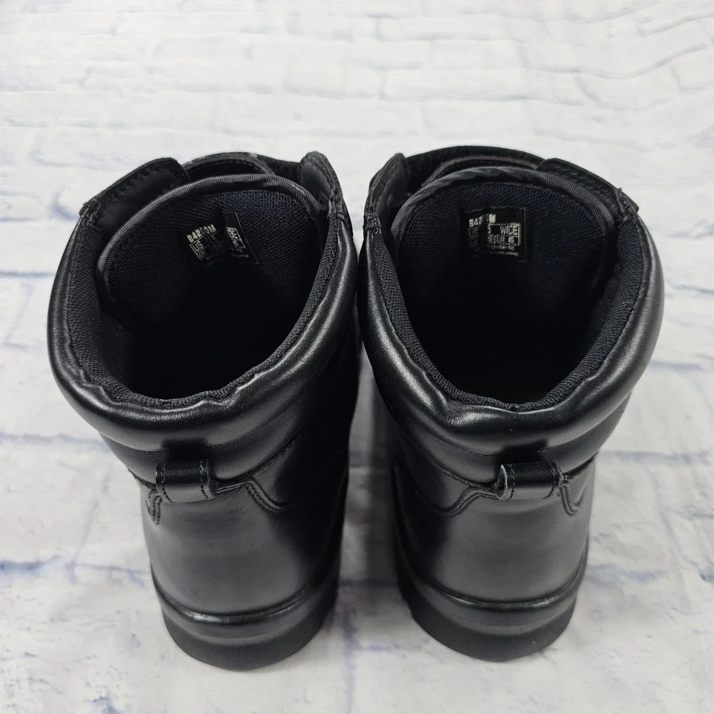 Apex Ambulator Walking Boots Men 11.5 Wide Black Leather Orthotic Diabetic Strap